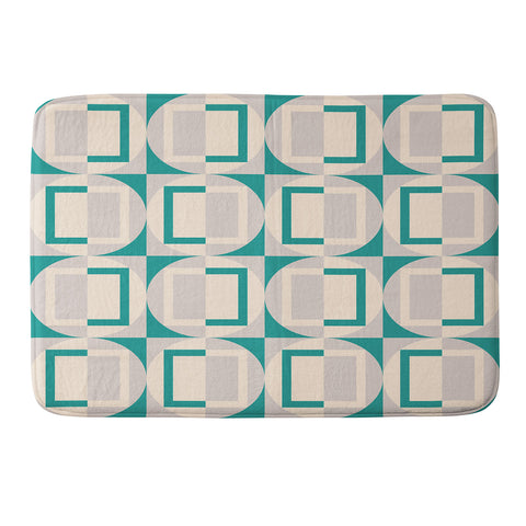 Gabriela Simon Mid Century Modern Geometric Memory Foam Bath Mat