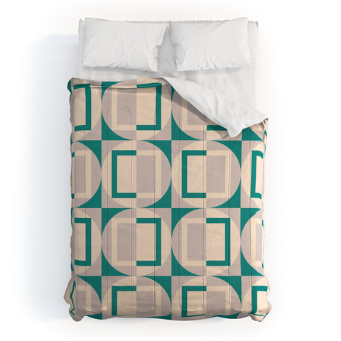 Gabriela Simon Mid Century Modern Geometric Comforter