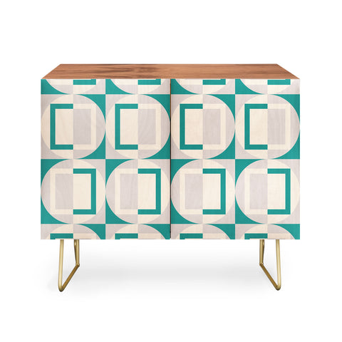 Gabriela Simon Mid Century Modern Geometric Credenza
