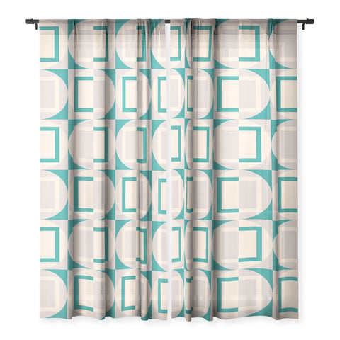 Gabriela Simon Mid Century Modern Geometric Sheer Non Repeat