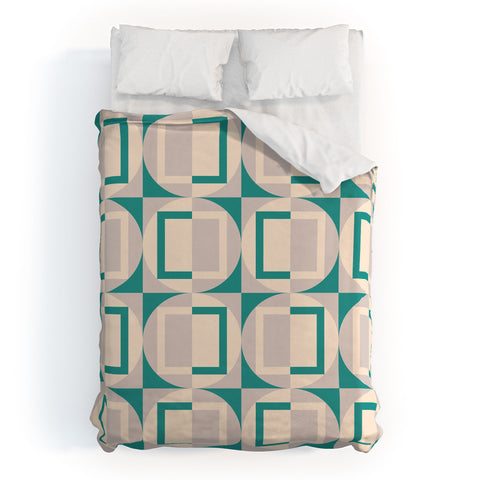 Gabriela Simon Mid Century Modern Geometric Duvet Cover
