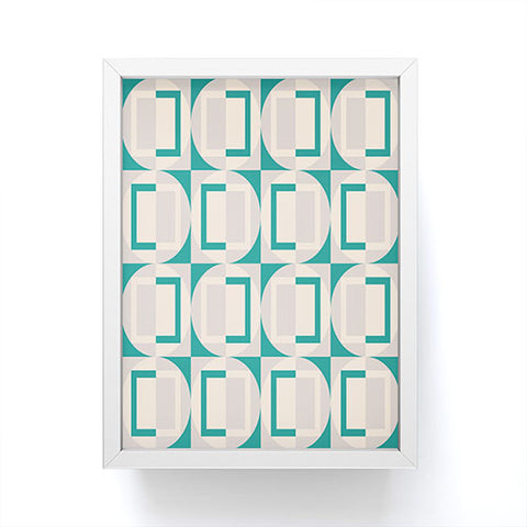 Gabriela Simon Mid Century Modern Geometric Framed Mini Art Print