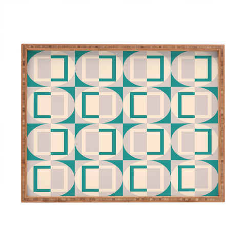 Gabriela Simon Mid Century Modern Geometric Rectangular Tray