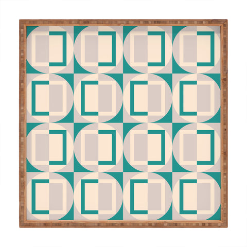 Gabriela Simon Mid Century Modern Geometric Square Tray