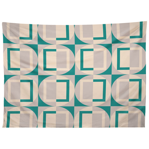 Gabriela Simon Mid Century Modern Geometric Tapestry