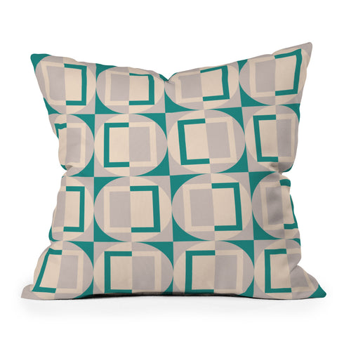 Gabriela Simon Mid Century Modern Geometric Throw Pillow