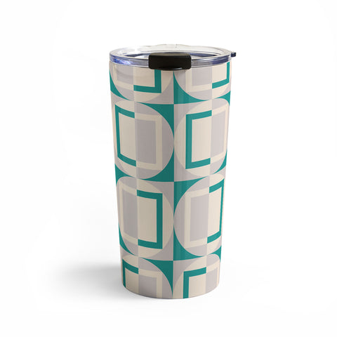 Gabriela Simon Mid Century Modern Geometric Travel Mug