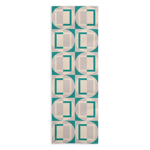 Gabriela Simon Mid Century Modern Geometric Yoga Towel