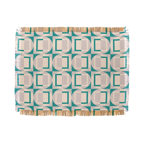 Gabriela Simon Mid Century Modern Geometric Throw Blanket