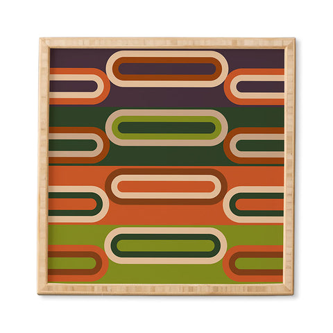 Gabriela Simon Mid Century Modern Geometry Framed Wall Art