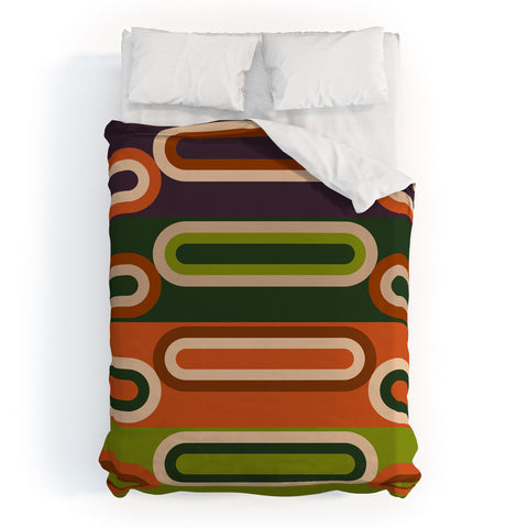 Gabriela Simon Mid Century Modern Geometry Duvet Cover
