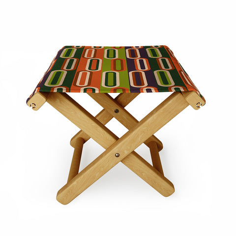 Gabriela Simon Mid Century Modern Geometry Folding Stool