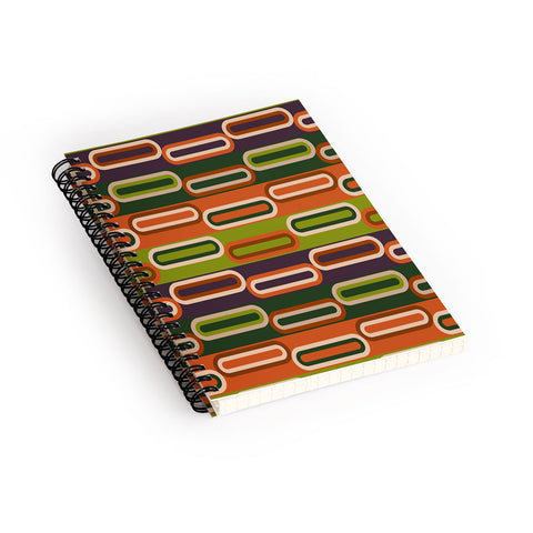 Gabriela Simon Mid Century Modern Geometry Spiral Notebook