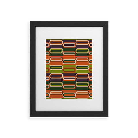 Gabriela Simon Mid Century Modern Geometry Framed Art Print