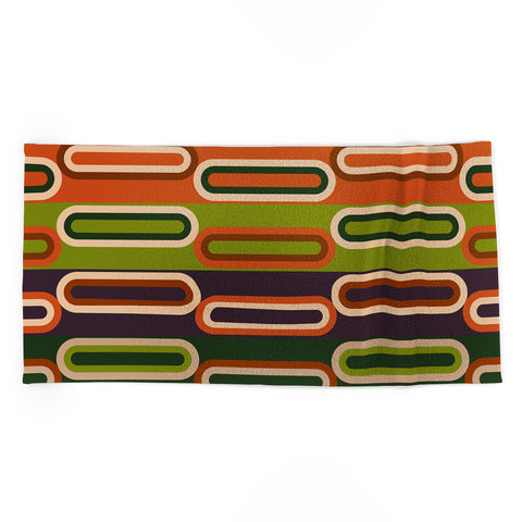 Gabriela Simon Mid Century Modern Geometry Beach Towel