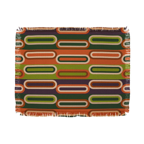 Gabriela Simon Mid Century Modern Geometry Throw Blanket