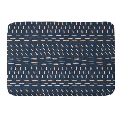 Gabriela Simon Mudcloth Distress Denim Memory Foam Bath Mat