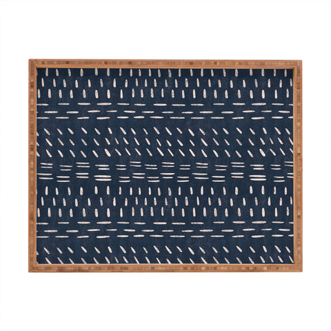 Gabriela Simon Mudcloth Distress Denim Rectangular Tray
