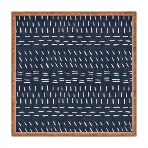 Gabriela Simon Mudcloth Distress Denim Square Tray