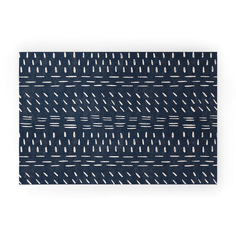Gabriela Simon Mudcloth Distress Denim Welcome Mat