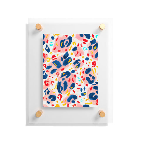 Gabriela Simon Painted Abstract Leopard Print Floating Acrylic Print