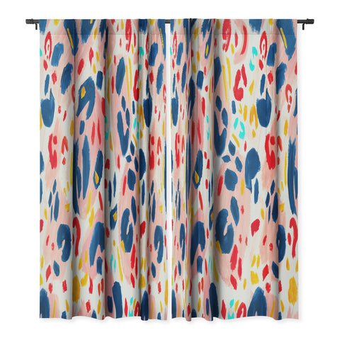 Gabriela Simon Painted Abstract Leopard Print Blackout Non Repeat