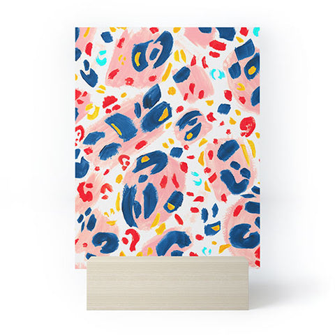Gabriela Simon Painted Abstract Leopard Print Mini Art Print