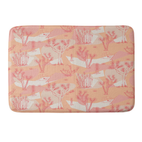 Gabriela Simon Peach Mohave Desert Memory Foam Bath Mat