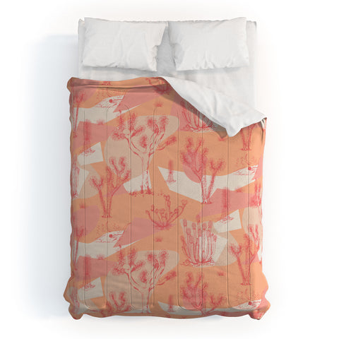 Gabriela Simon Peach Mohave Desert Comforter