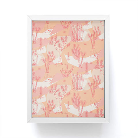 Gabriela Simon Peach Mohave Desert Framed Mini Art Print