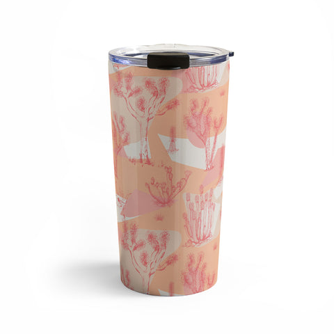 Gabriela Simon Peach Mohave Desert Travel Mug