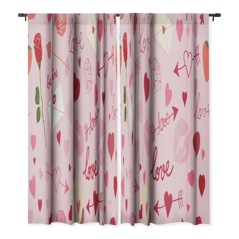 Gabriela Simon Pink valentines Day with Kisses Blackout Non Repeat