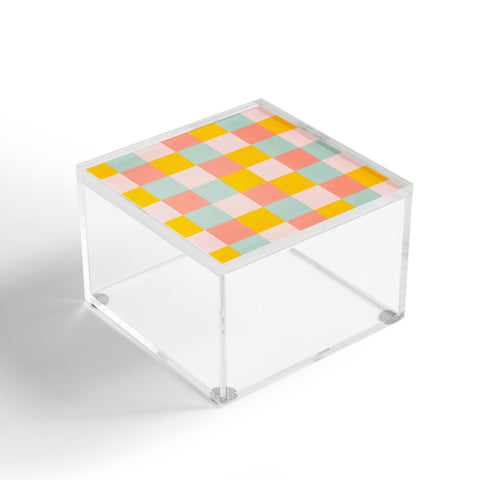 Gabriela Simon Retro Funky Checks Acrylic Box