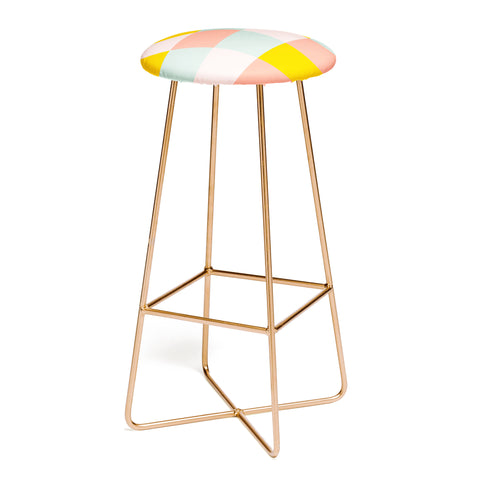 Gabriela Simon Retro Funky Checks Bar Stool