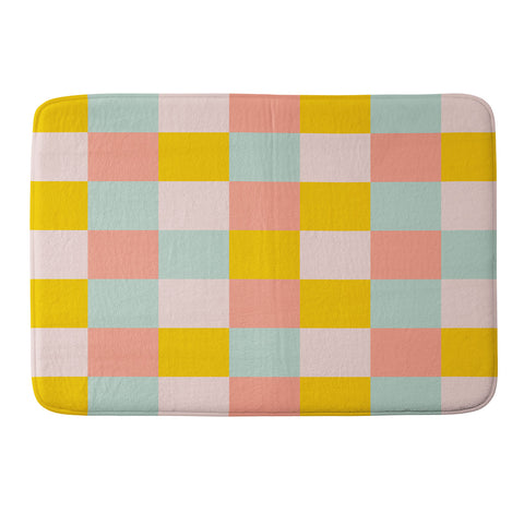 Gabriela Simon Retro Funky Checks Memory Foam Bath Mat