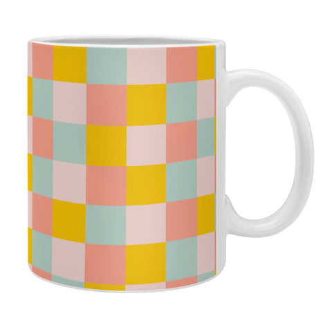 Gabriela Simon Retro Funky Checks Coffee Mug