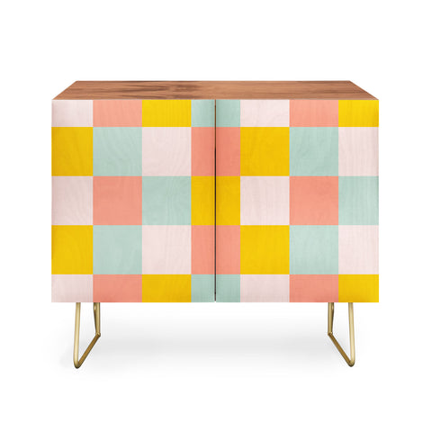 Gabriela Simon Retro Funky Checks Credenza