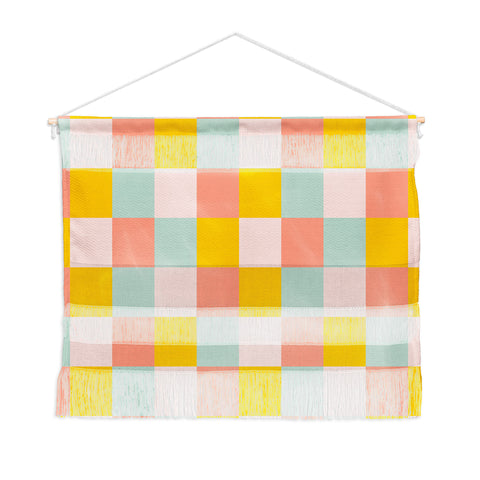 Gabriela Simon Retro Funky Checks Wall Hanging Landscape