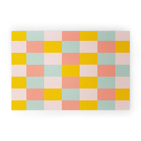 Gabriela Simon Retro Funky Checks Welcome Mat