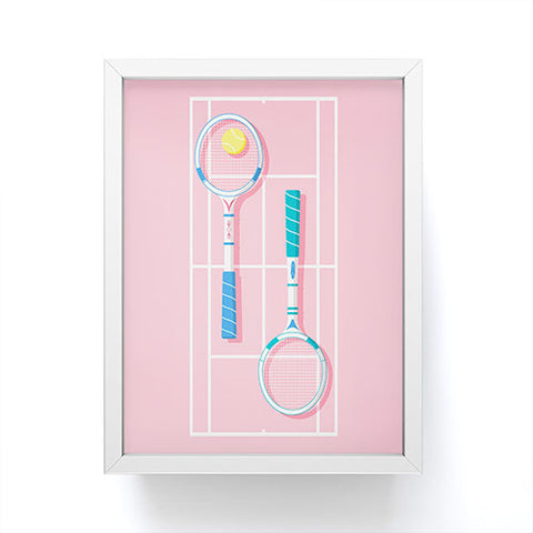 Gabriela Simon Retro Tennis Framed Mini Art Print