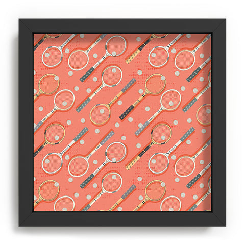 Gabriela Simon Retro Tennis on Clay Recessed Framing Square