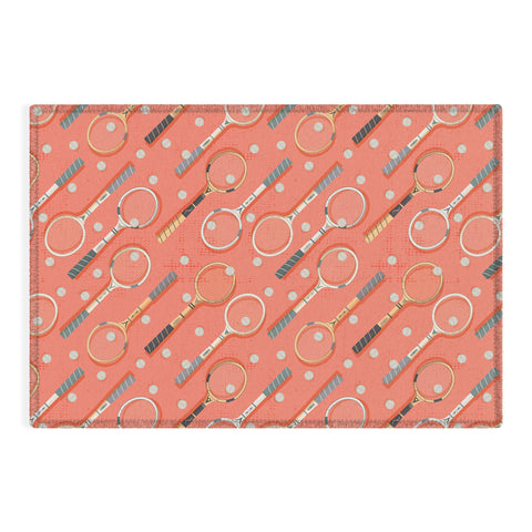 Gabriela Simon Retro Tennis on Clay Outdoor Rug