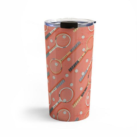 Gabriela Simon Retro Tennis on Clay Travel Mug