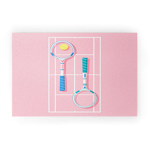 Gabriela Simon Retro Tennis Welcome Mat