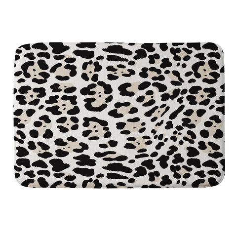 Gabriela Simon Snow Leopard Faux Memory Foam Bath Mat