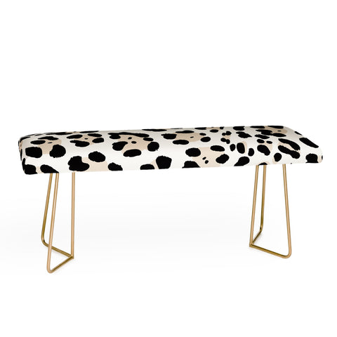 Gabriela Simon Snow Leopard Faux Bench