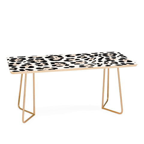 Gabriela Simon Snow Leopard Faux Coffee Table