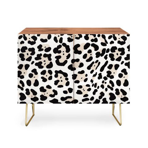 Gabriela Simon Snow Leopard Faux Credenza