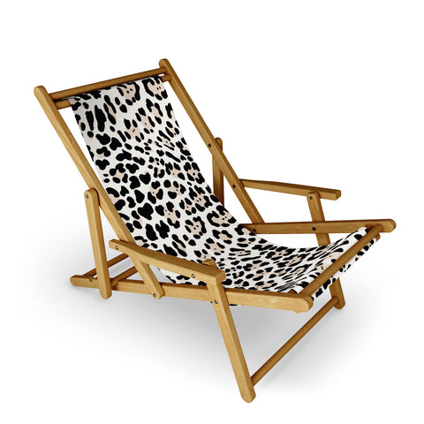 Gabriela Simon Snow Leopard Faux Sling Chair