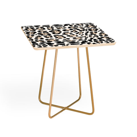 Gabriela Simon Snow Leopard Faux Side Table